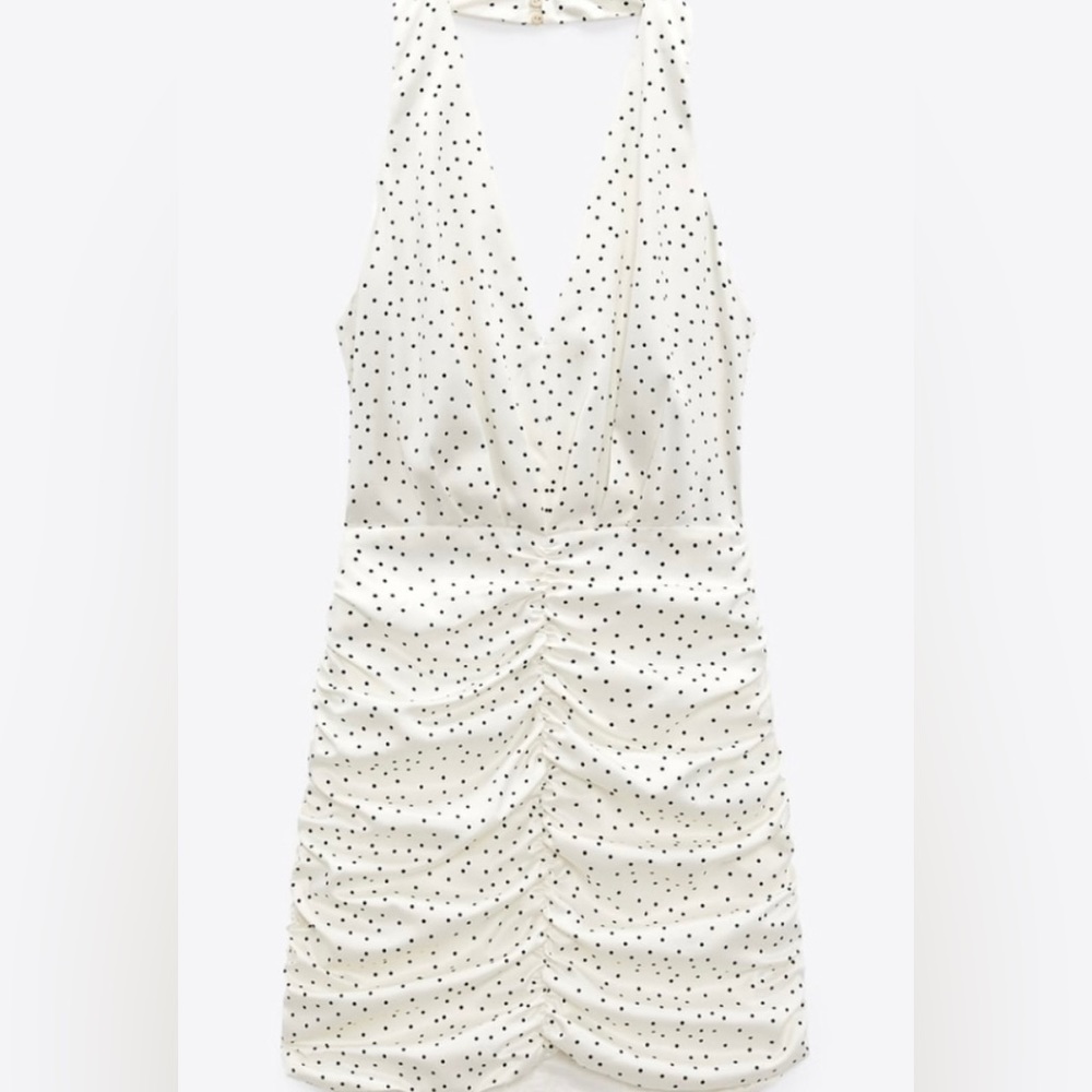 Zara Bodycon Polka Dot Dress - New with Tags - Picture 2 of 6
